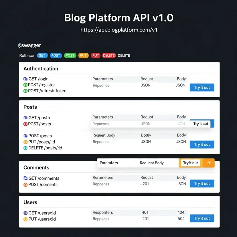 Blog Platform API - Backend project built with Node.js, Express by Amit Mishra