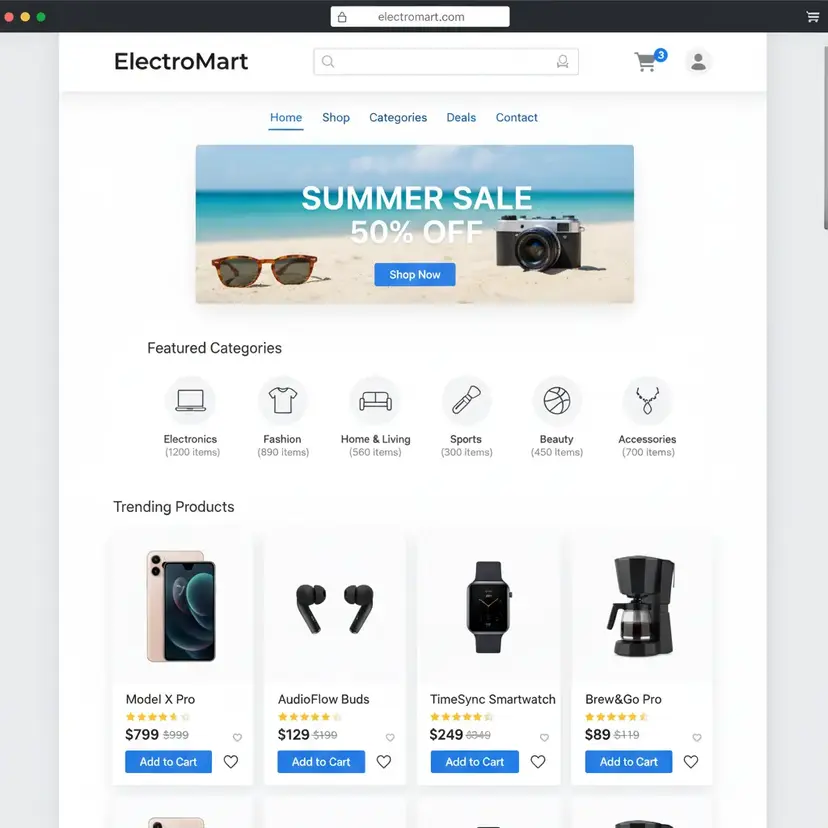 E-Commerce Platform - Full Stack project built with React, Node.js by Amit Mishra